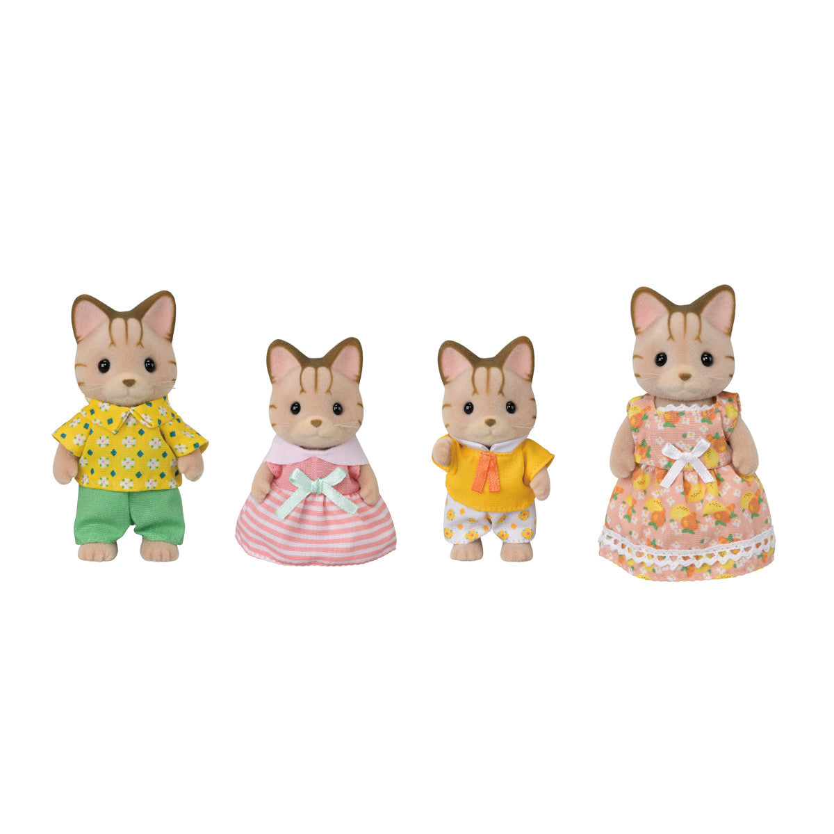 Cailco Critters Striped Cat Family Set