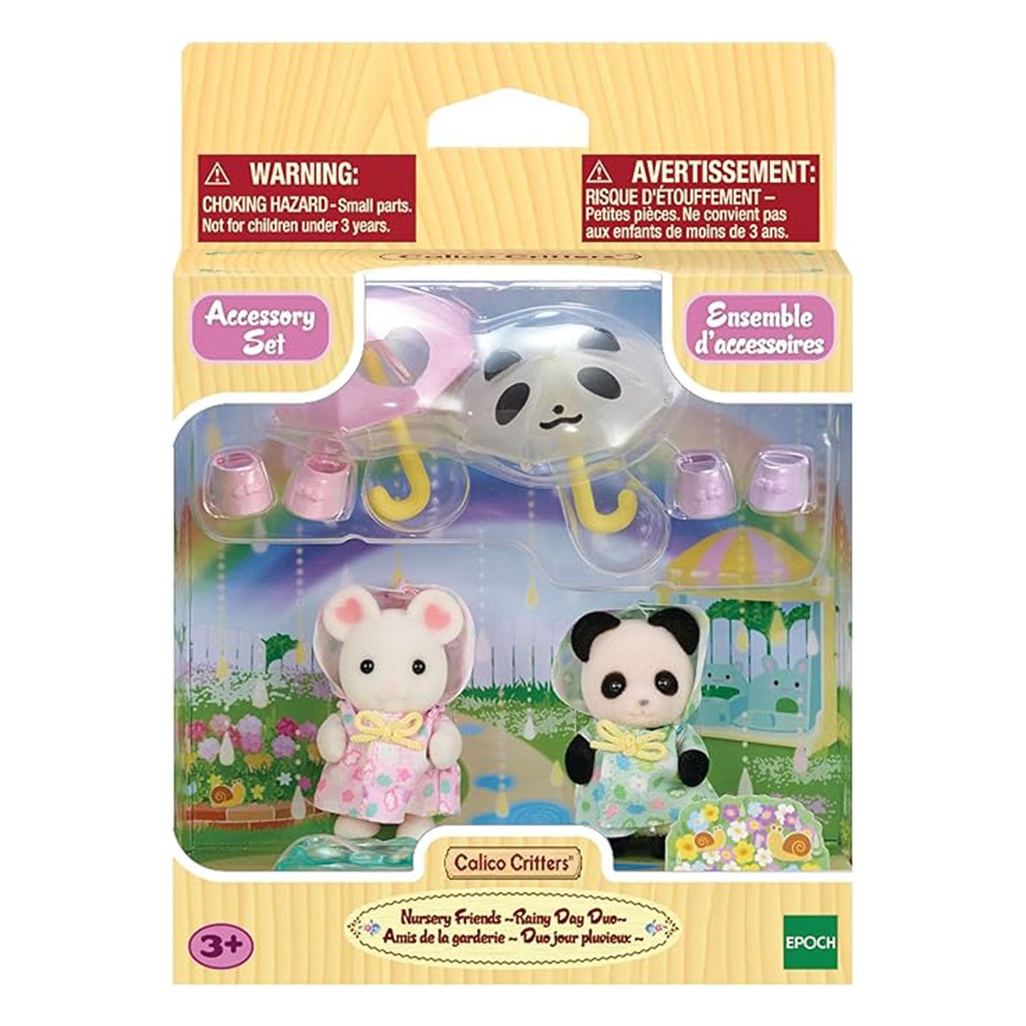 Calico Critters Nursery Friends Rainy Day Duo Set CC2171