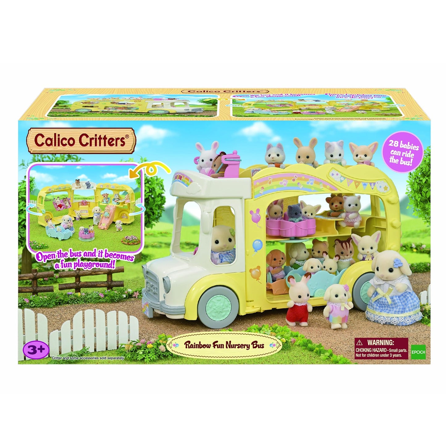 Calico Critters Rainbow Fun Nursery Bus Set CC2167