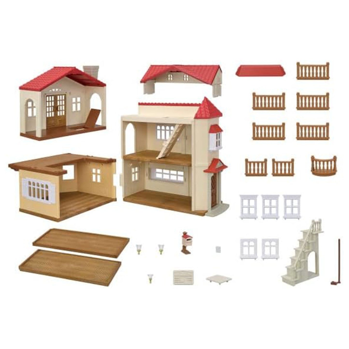 Calico Critters Red Roof Country Home Secret Attic Set