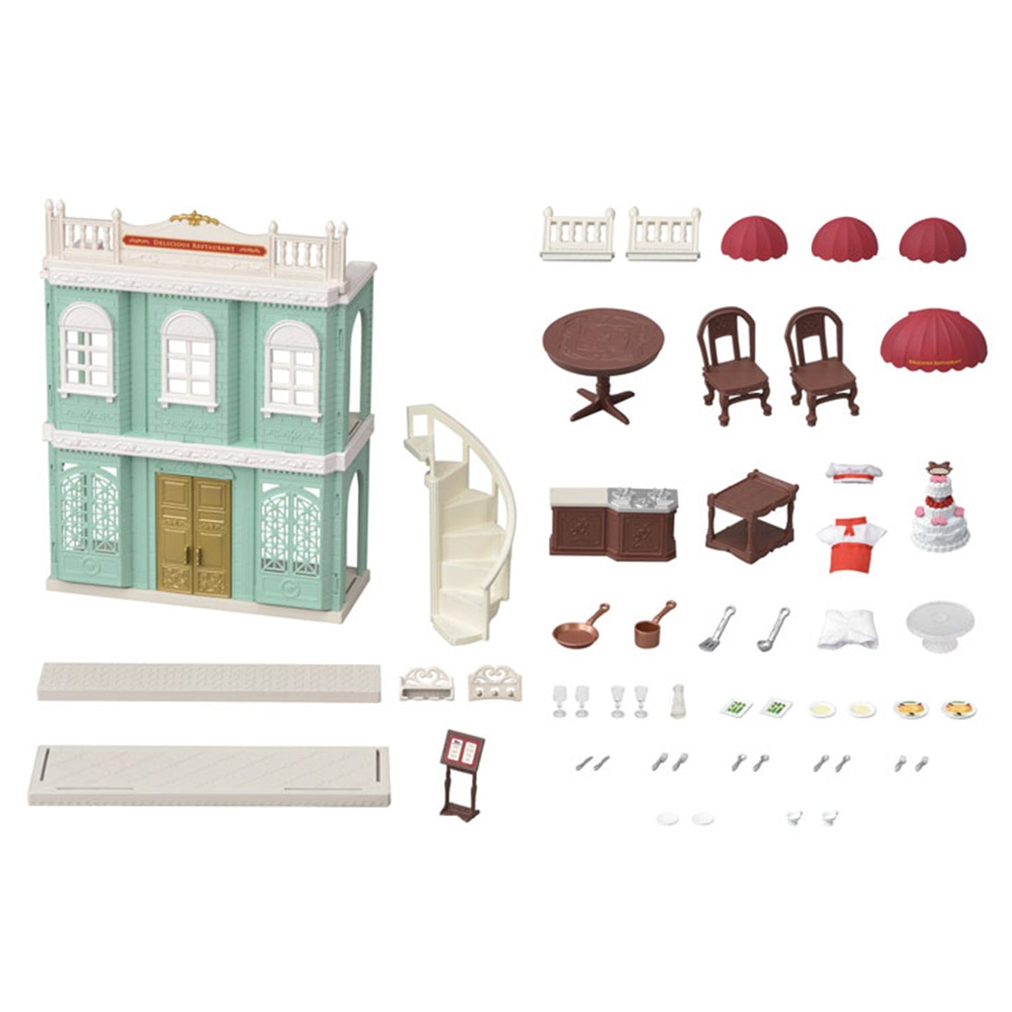 Calico Critters Town Delicious Restaurant Set CC3012