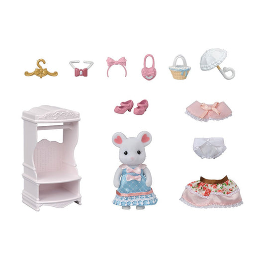 Calico Critters Town Sugar Sweet Fashion Play Street Set