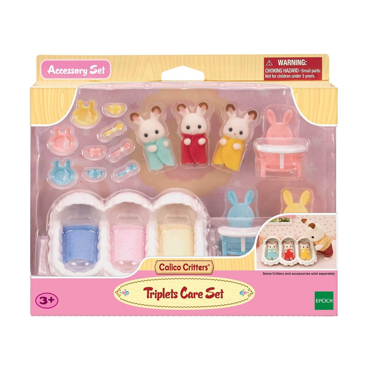 Calico Critters Triplets Care Set