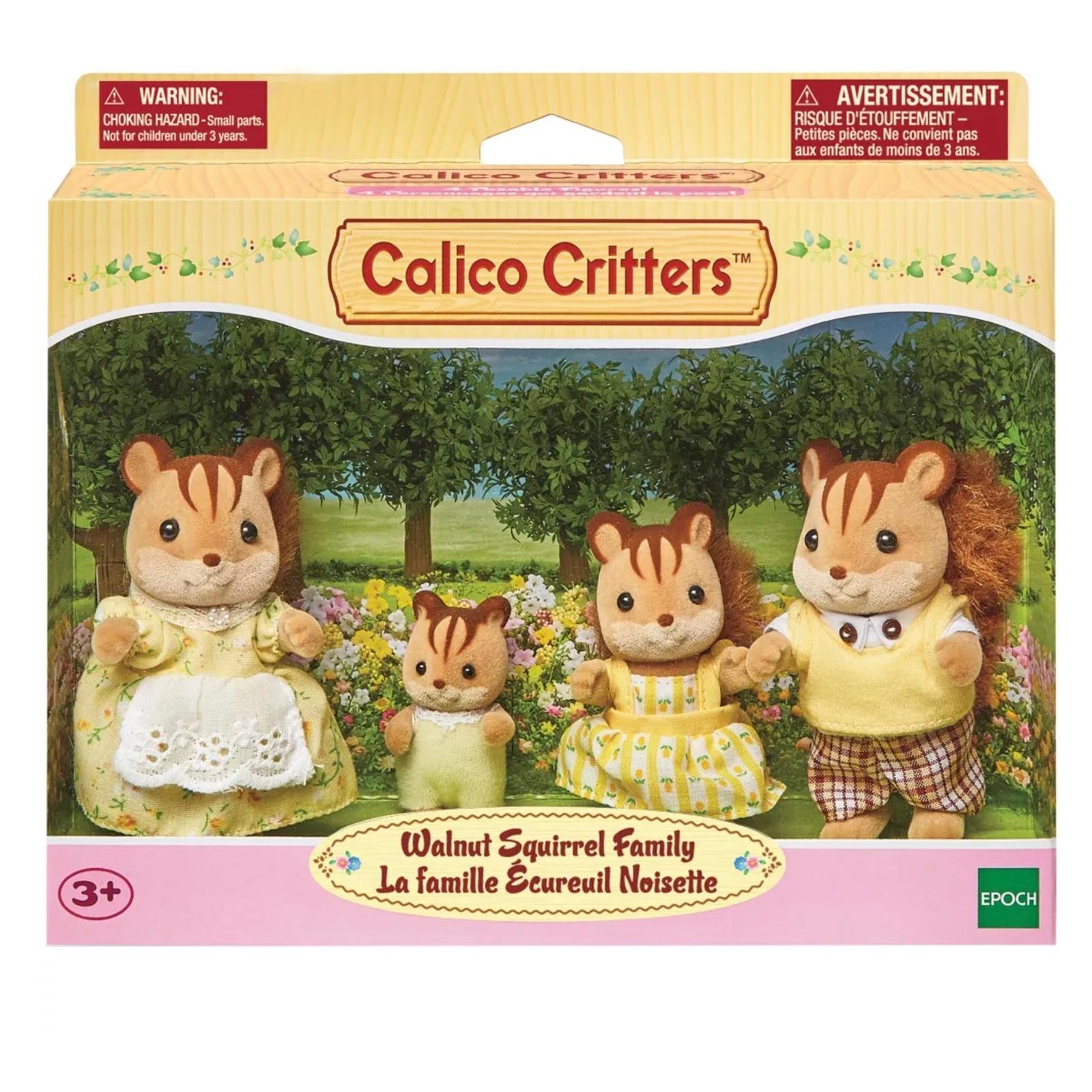 Calico Critters Walnut Squirrel Family Figure Set CC2299 – Elephant's Trunk