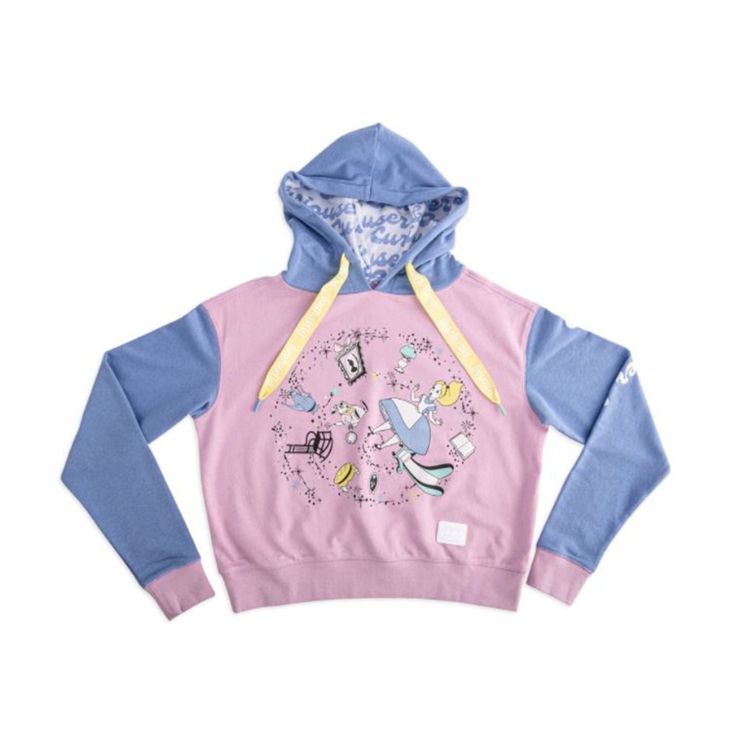 Loungefly Disney Alice Rabbit Hole Crop Hoodie Adult