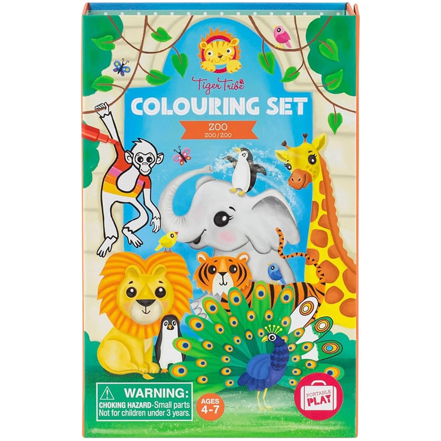 Tiger Tribe Zoo Coloring Set