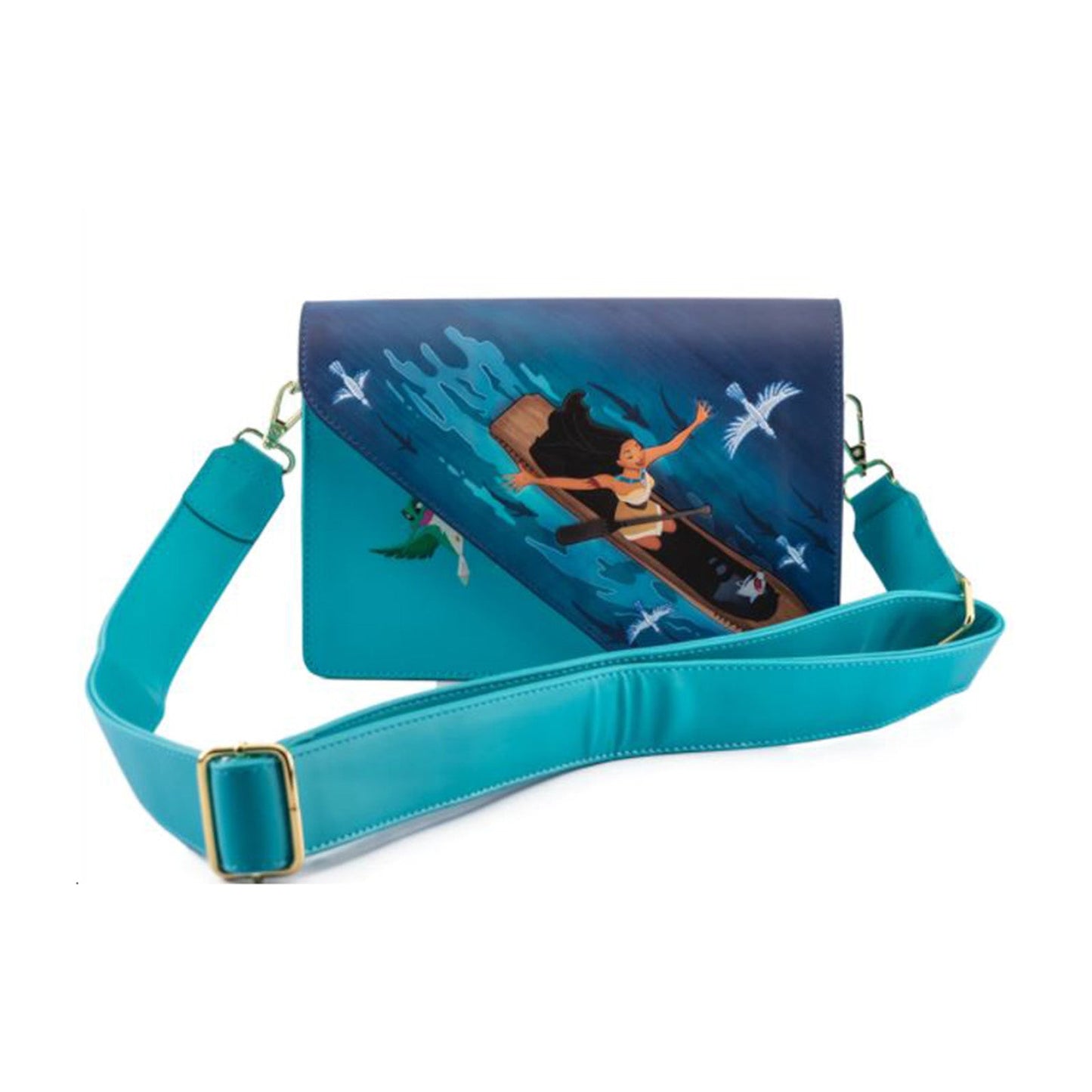 Loungefly Disney Pocahontas Just Around The River Bend Crossbody Bag Purse