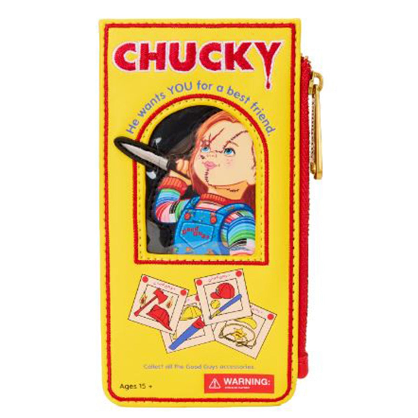 Loungefly Child's Play Chucky Box Large Cardholder ID Wallet