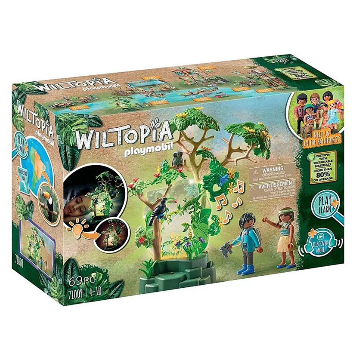 Playmobil Wiltopia Rainforest Night Light Building Set 71009