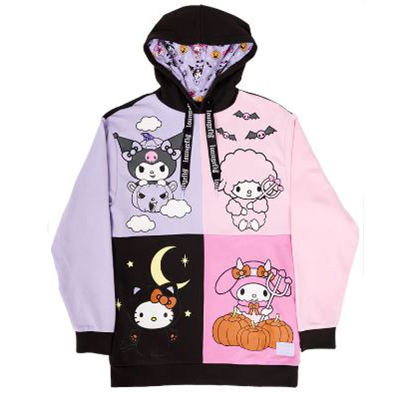 Loungefly Sanrio Kuromi And My Melody Halloween Hooded Sweatshirt