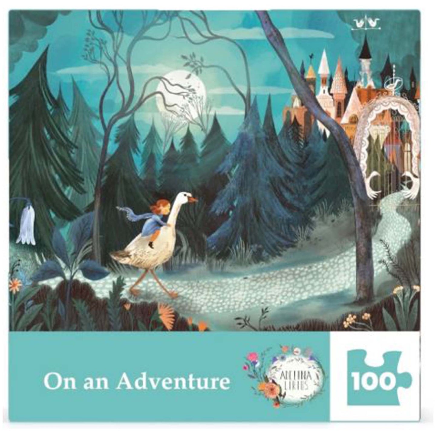 New York Puzzle Adelina Lirius On An Adventure 100 Piece Mini Jigsaw Puzzle