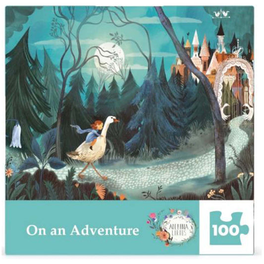 New York Puzzle Adelina Lirius On An Adventure 100 Piece Mini Jigsaw Puzzle