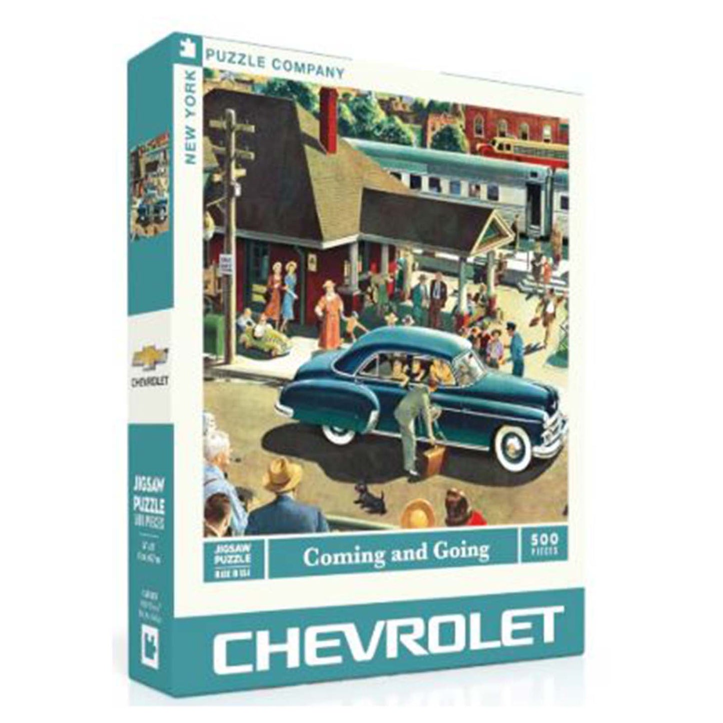 New York Puzzle Chevrolet Coming And Going 500 Piece Jigsaw Puzzle