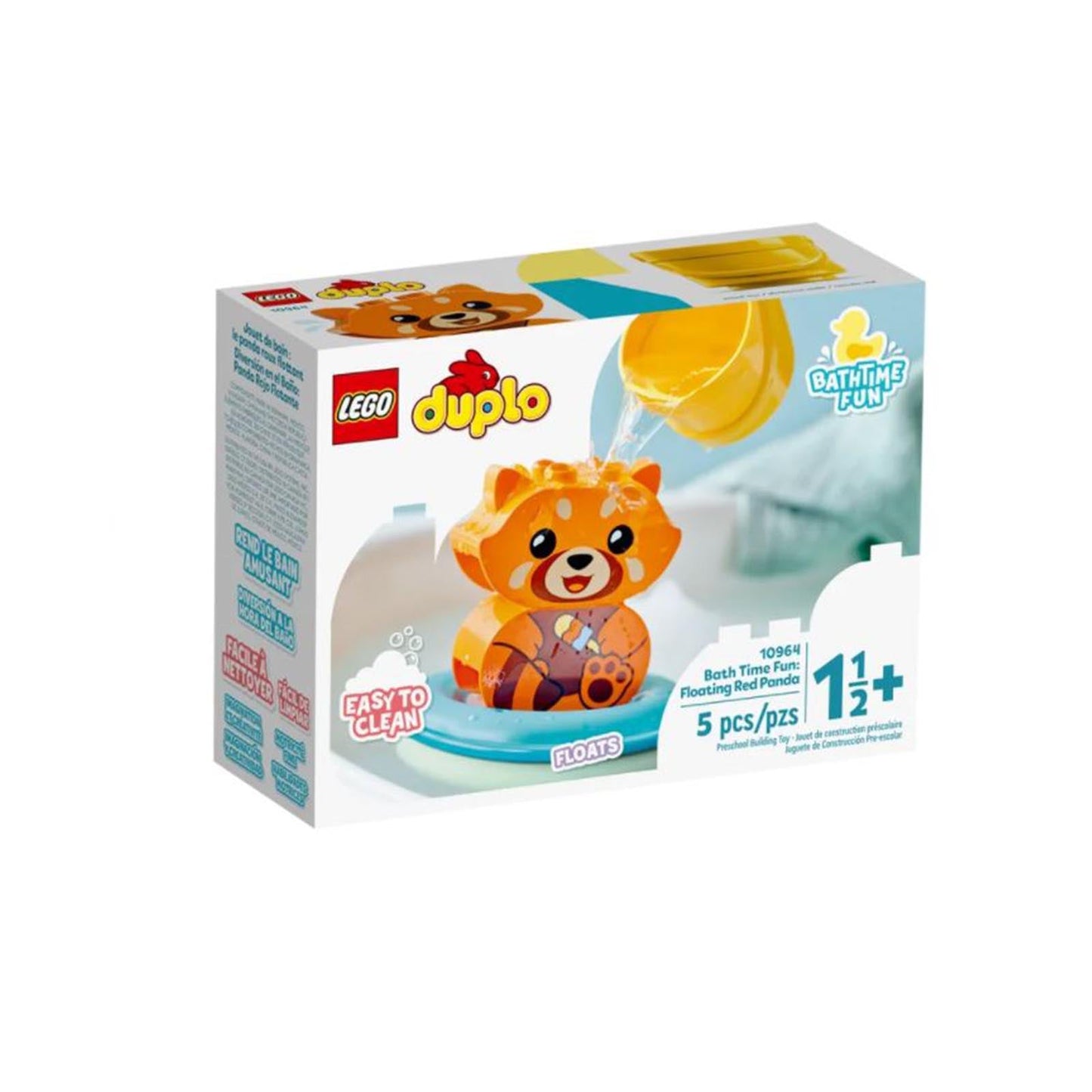 LEGO® Duplo Bath Time Fun Floating Red Panda Building Set 10964