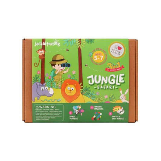 Jack In The Box Jungle Safari Three In One Craft Box