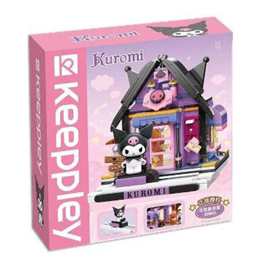 QMAN Keeppley Sanrio Kuromi Astrological Cabin Building Block Set