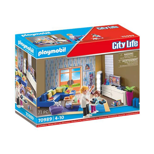 Playmobil City Life Family Room Building Set 70989