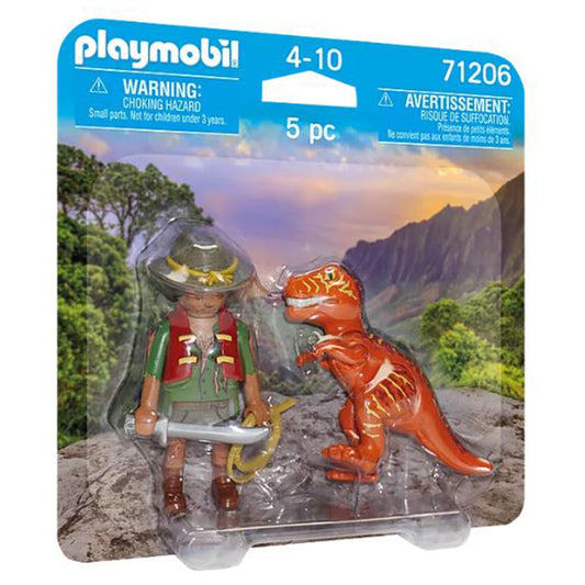 Playmobil Adventurer With T-Rex Building Set 71206