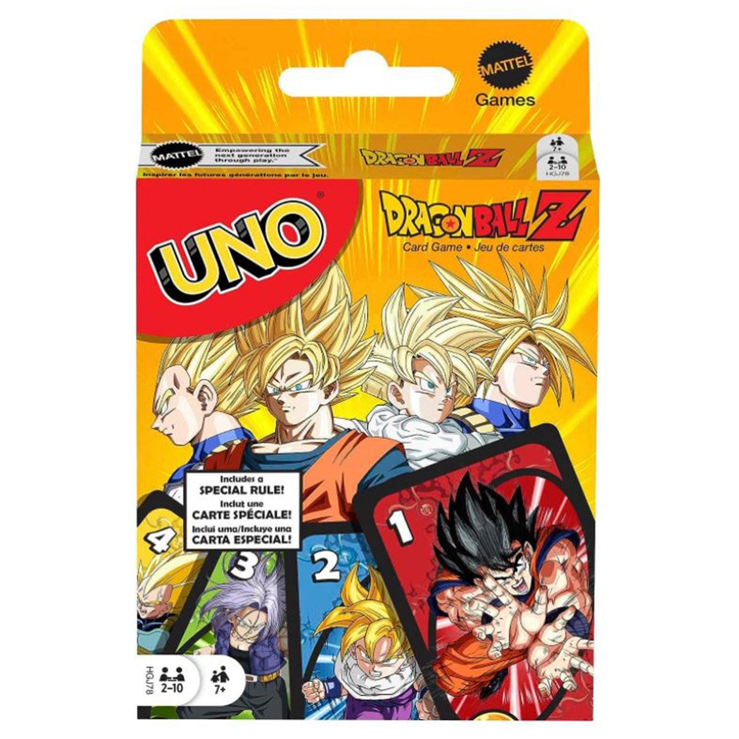 Mattel Dragon Ball Z Uno Card Game