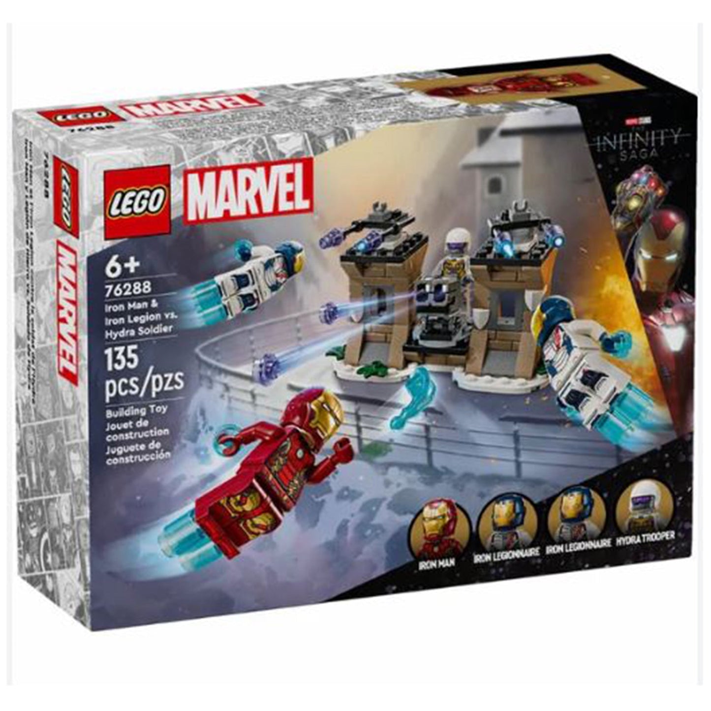 LEGO® Marvel Iron Man And Iron Legion VS Hydra Soldier Building Set 76288