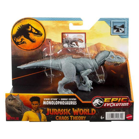 Mattel Jurassic World Chaos Theory Epic Evolution Strike Attack Monolophosaurus Figure