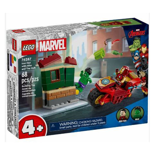 LEGO® Marvel Iron Man With Bike And The Hulk Building Set 76287