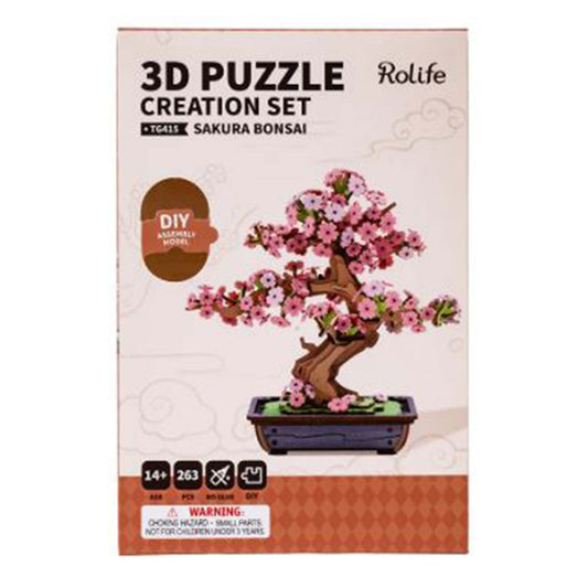 Robotime Rolife Sakura Bonsai 3D Puzzle Creation Set