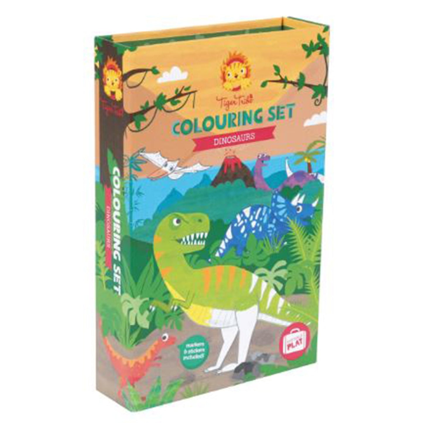 Tiger Tribe Dinosaurs Coloring Set