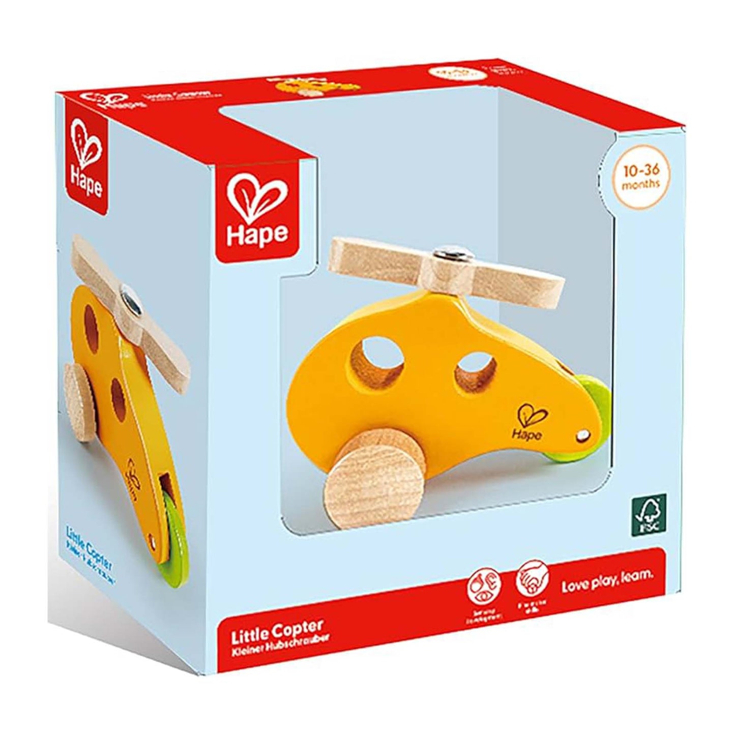 Hape Little Copter Wooden Toy Vehicle