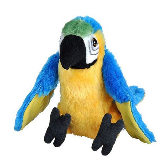 Wild Republic Cuddlekins Mini Blue Yellow Macaw Parrot 7 Inch Plush Figure