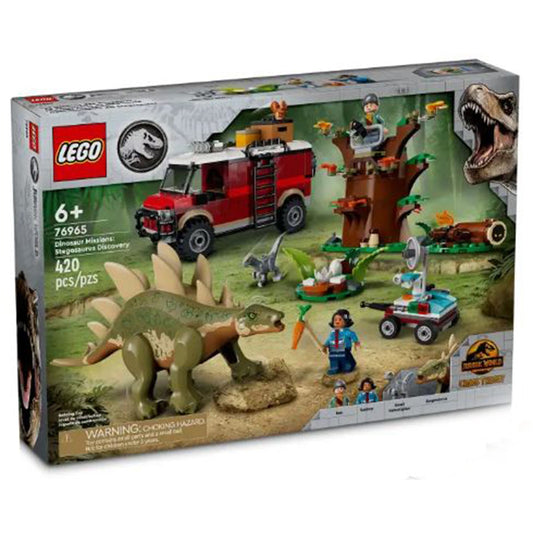 LEGO® Jurassic World Chaos Theory Dinosaur Missions Stegosaurus Discovery Building Set 76965