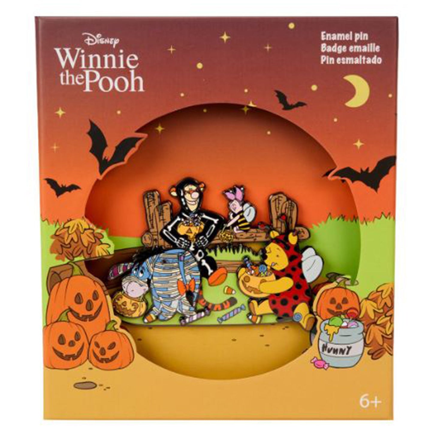 Loungefly Disney Winnie The Pooh Trick Or Treat Moving 3 Inch Collector Box Pin