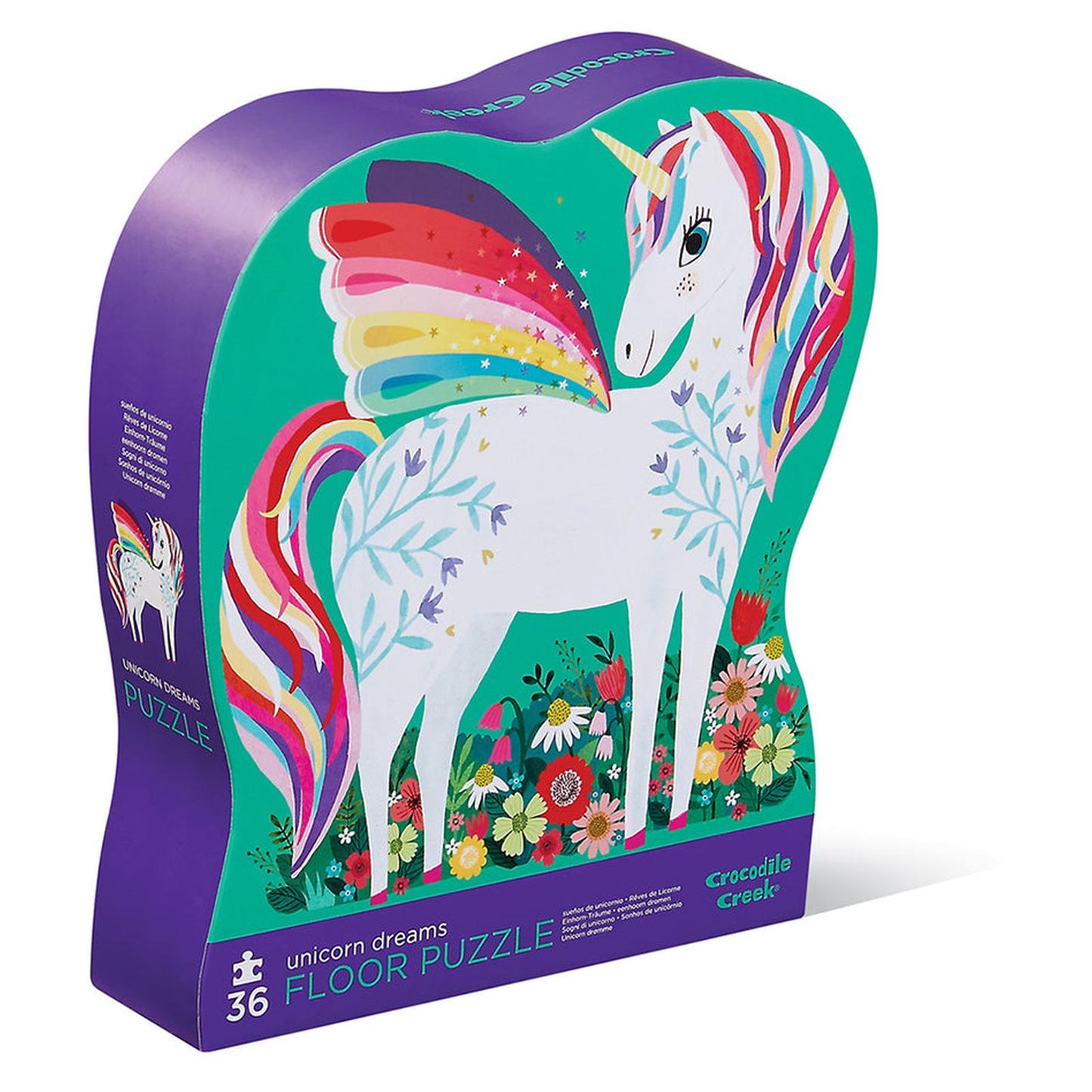 Crocodile Creek Unicorn Dreams 36 Piece Shaped Jigsaw Puzzle
