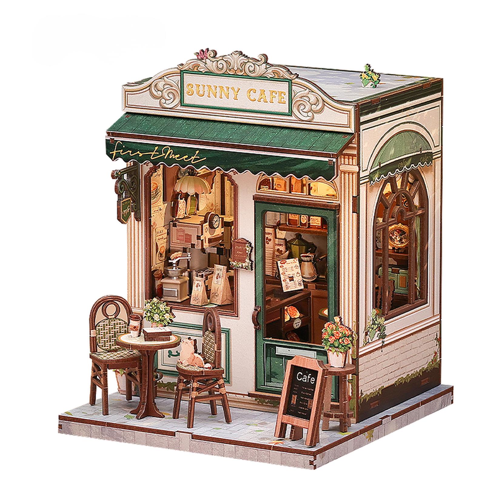 Cutebee City Walk Sunny Cafe DIY Miniature Set – Elephant's Trunk