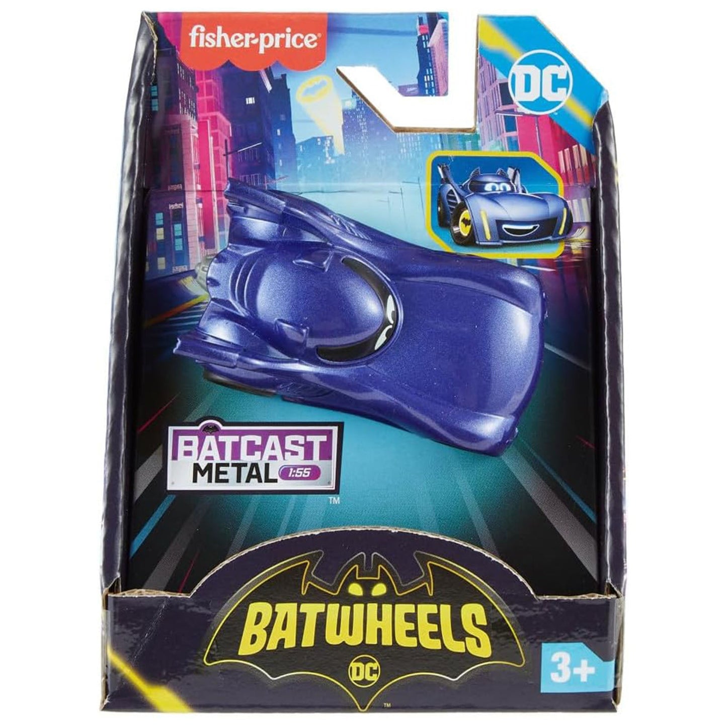 Fisher Price DC Batwheels Bam The Batmobile 1:55 Diecast Vehicle