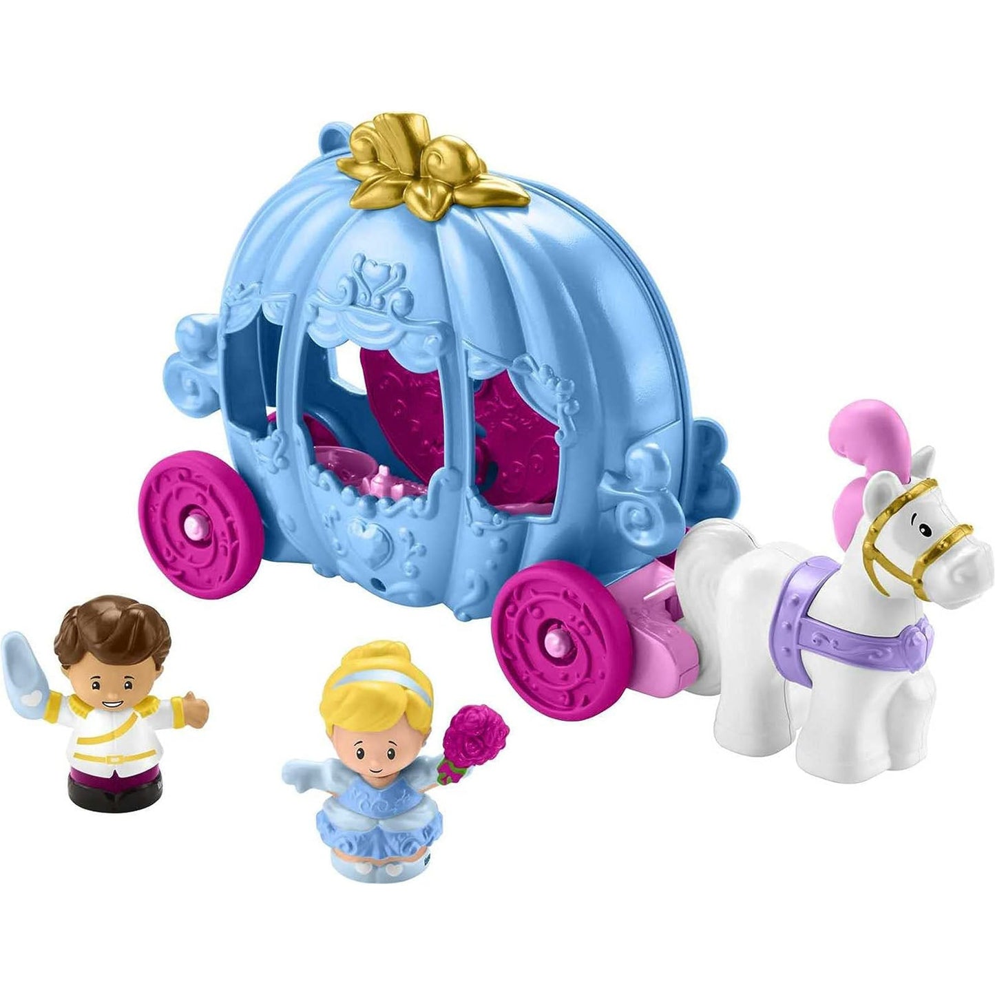 Fisher Price Disney Princess Little People Cinderella's Dancing Carriage Playset