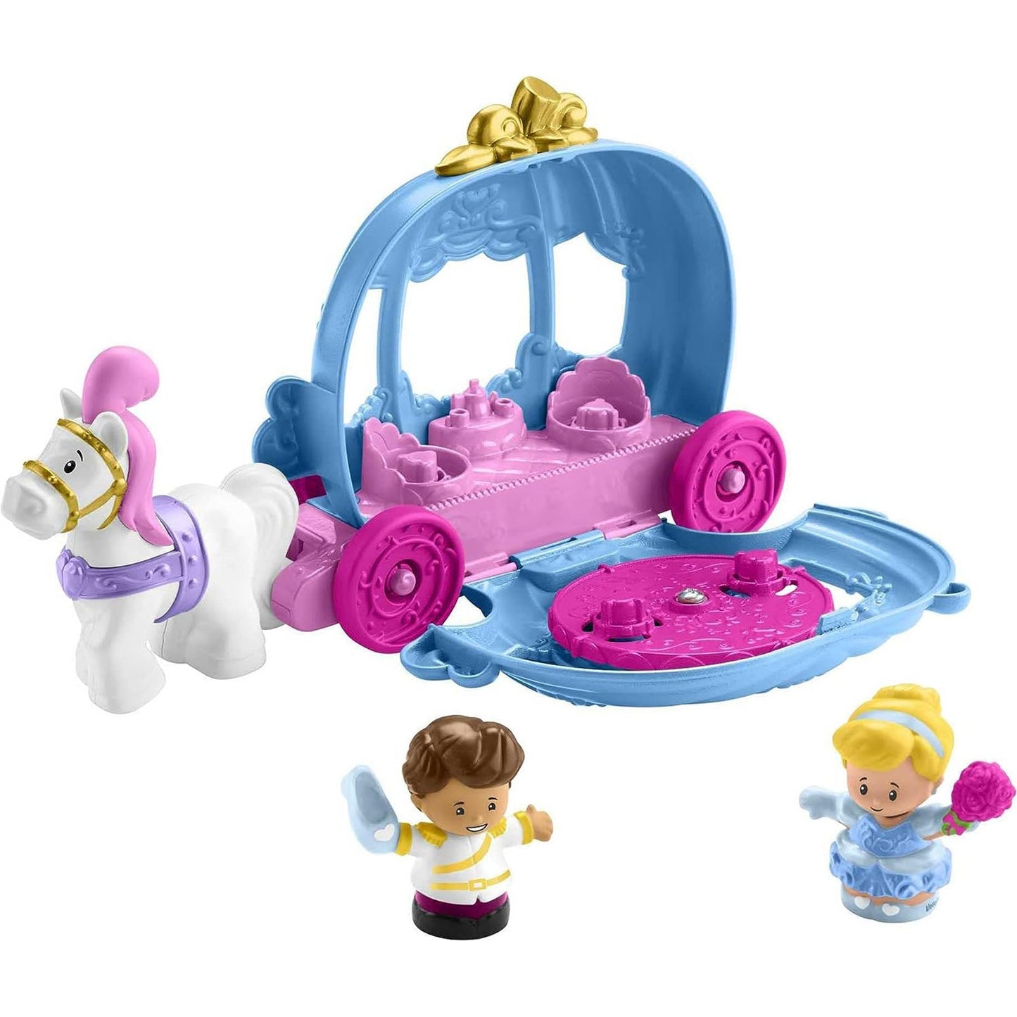 Fisher Price Disney Princess Little People Cinderella's Dancing Carriage Playset