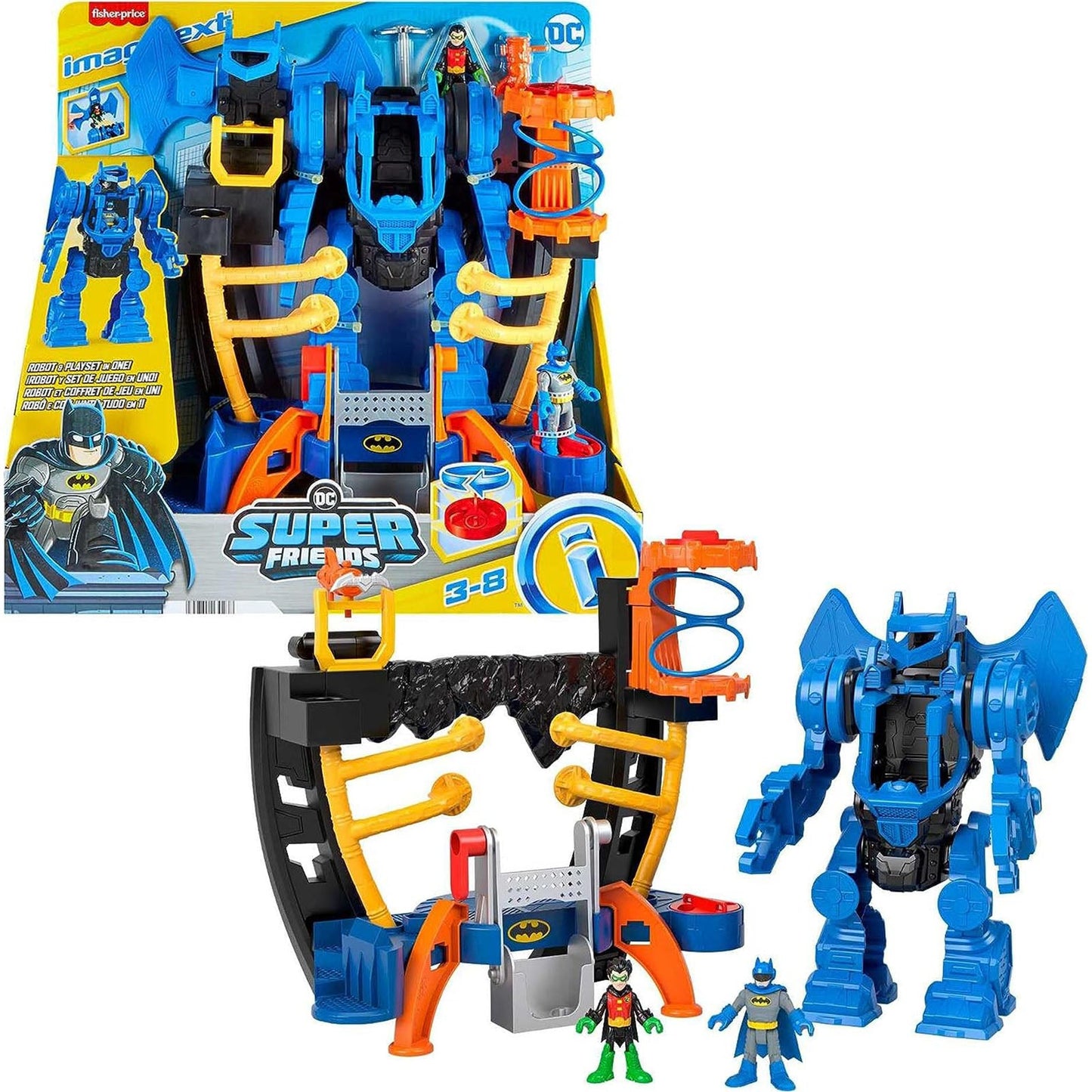 Fisher Price Imaginext DC Super Friends Batman Robo Command Center Playset