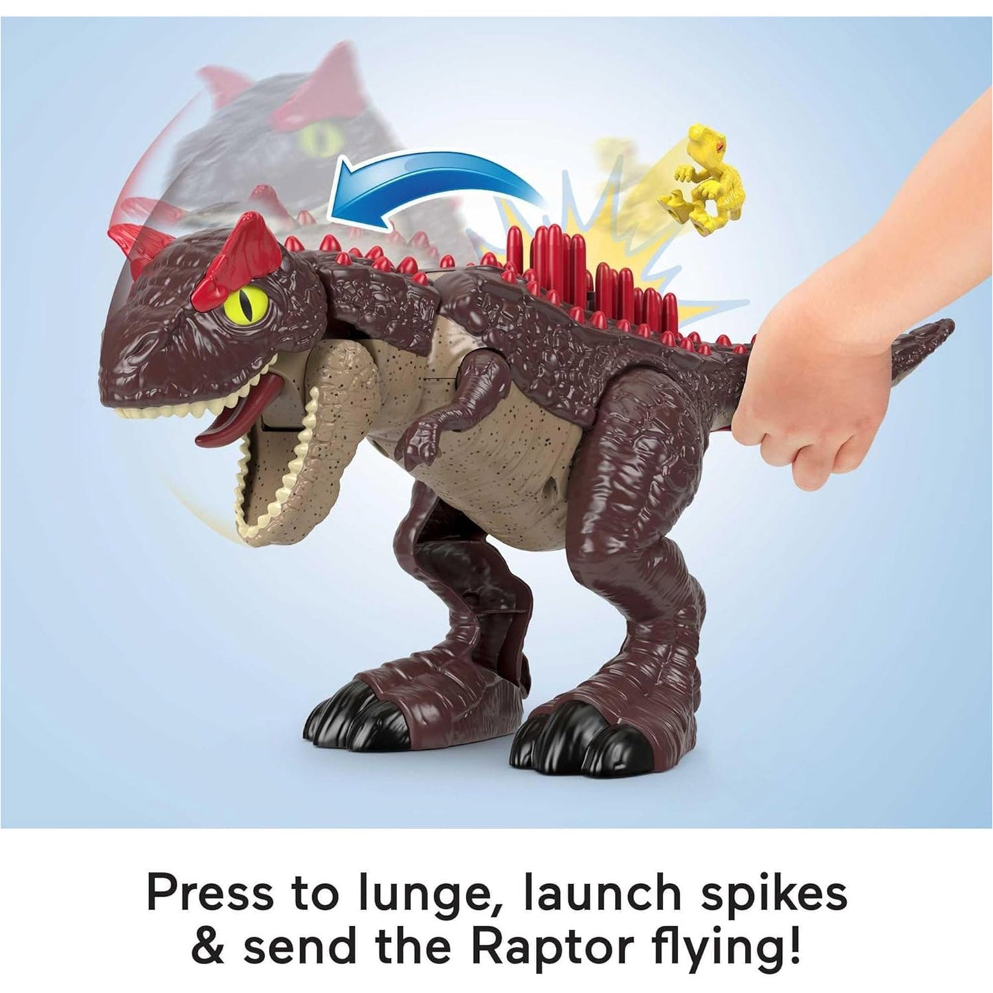 Fisher Price Imaginext Jurassic World Spike Strike Carnotaurus Figure Set