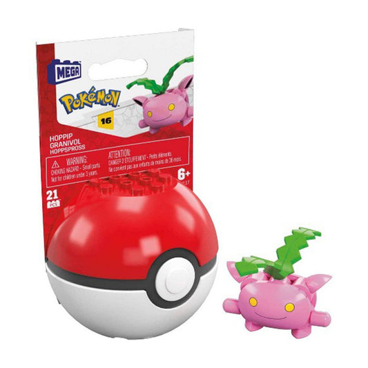 Mega Construx Pokemon Hoppip Poke Ball Building Set