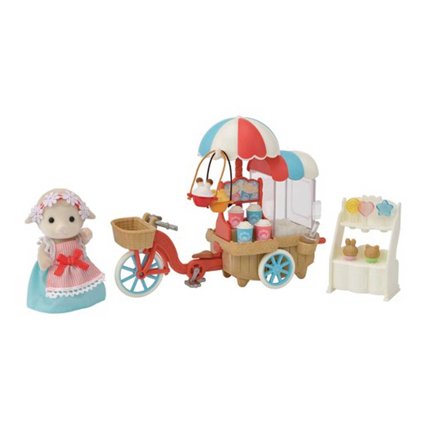 Calico Critters Popcorn Delivery Trike Set