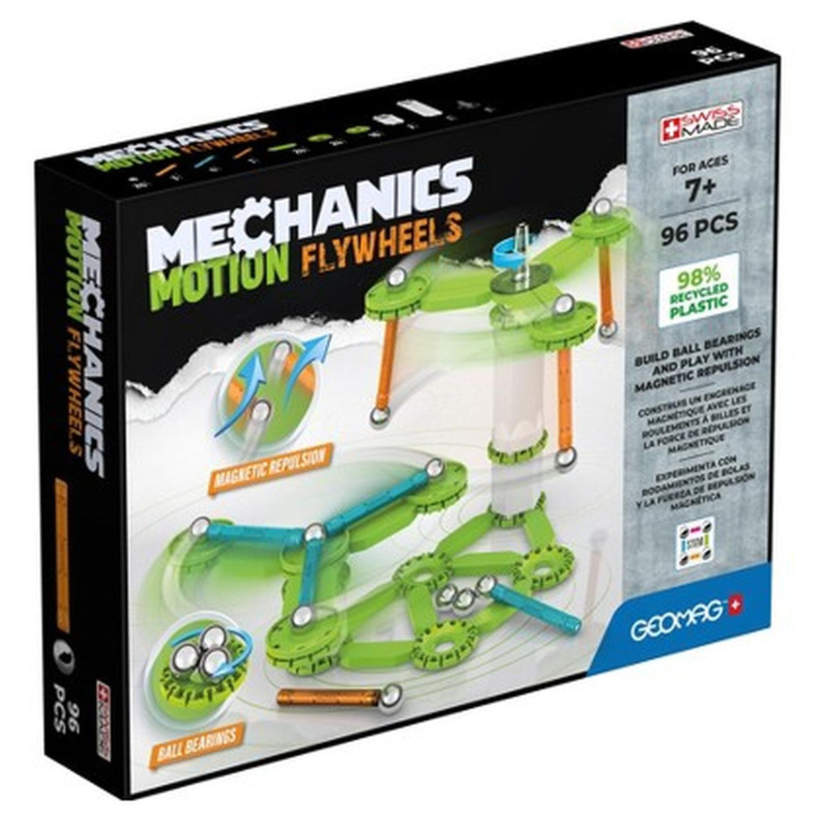 Geomag Mechanics Motion Flywheels 96 Piece Building Set