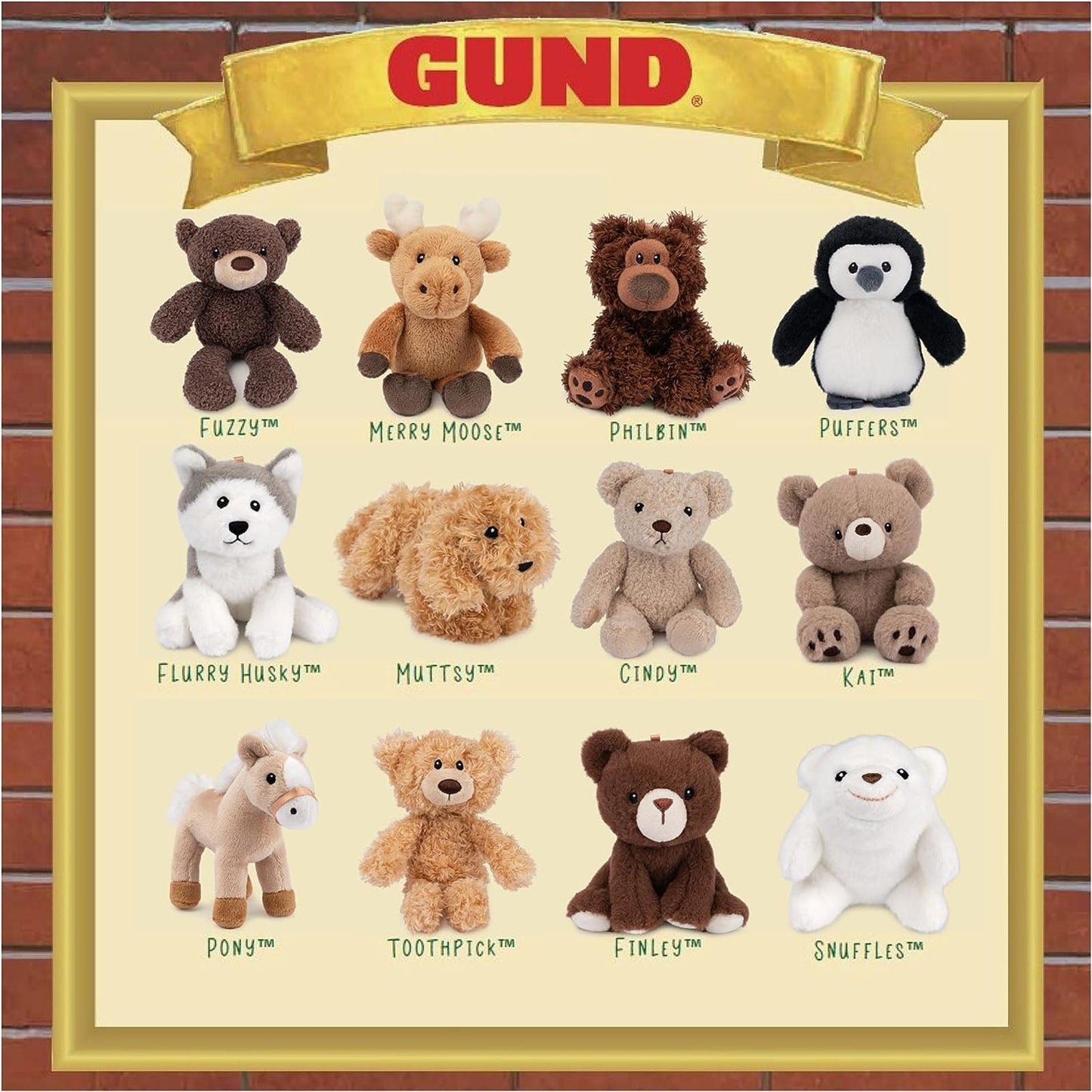 Gund 12 Mini Plush Advent Calendar