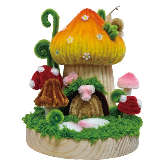 Hands Craft Chenille Mushroom House Kit