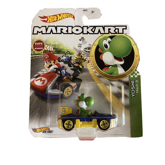 Hot Wheels Mario Kart Yoshi Mach 8 Kart