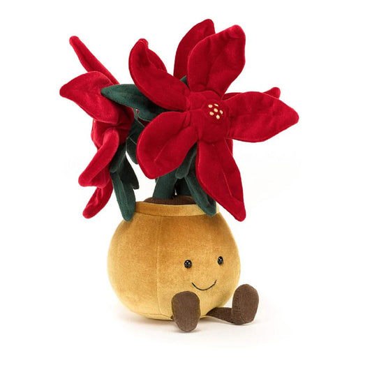 Jellycat Amuseable Poinsettia 10 Inch Plush Figure