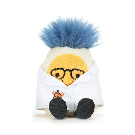 Jellycat Amuseables Boiled Egg Scientist Outfit 4 Inch Plush Figure