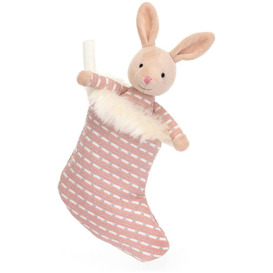 Jellycat Shimmer Stocking Bunny 9 Inch Plush Figure