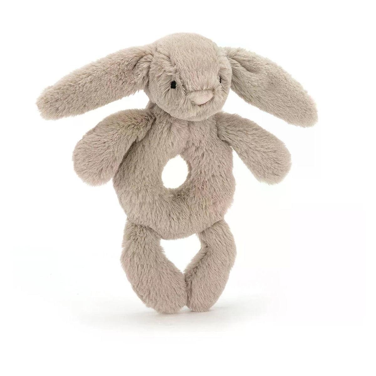 Jellycat Bashful Beige Bunny Ring Plush Rattle