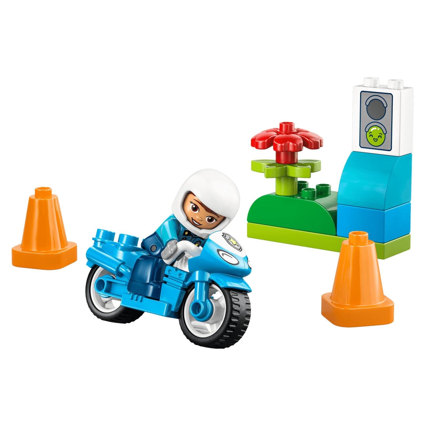 LEGO® DUPLO® Blue Police Motorcycle Building Set 10471